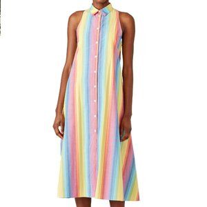 MDS Stripes Multi Stripe Shirtdress size 6